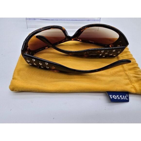 Fossil Sunstone FS3040 Womens Tortoise Shell Sunglasses With Rhinestone Details - Picture 2 of 7